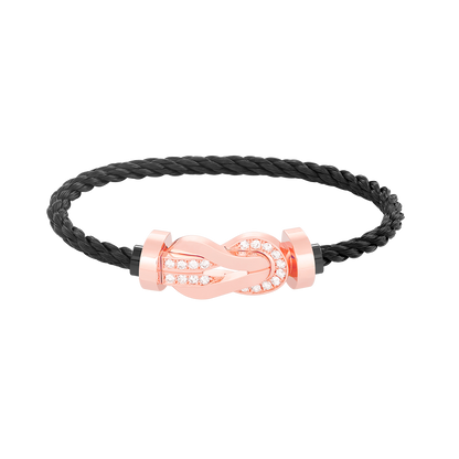 [Everoly JW]CHANCE GROSSES 8-FACH-SCHNALLE HALBDIAMANTARMBAND ROSÉGOLD