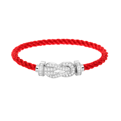 [Everoly JW]CHANCE GROßES 8-FACH-SCHNALLE VOLLDIAMANT-ARMBAND SILBER