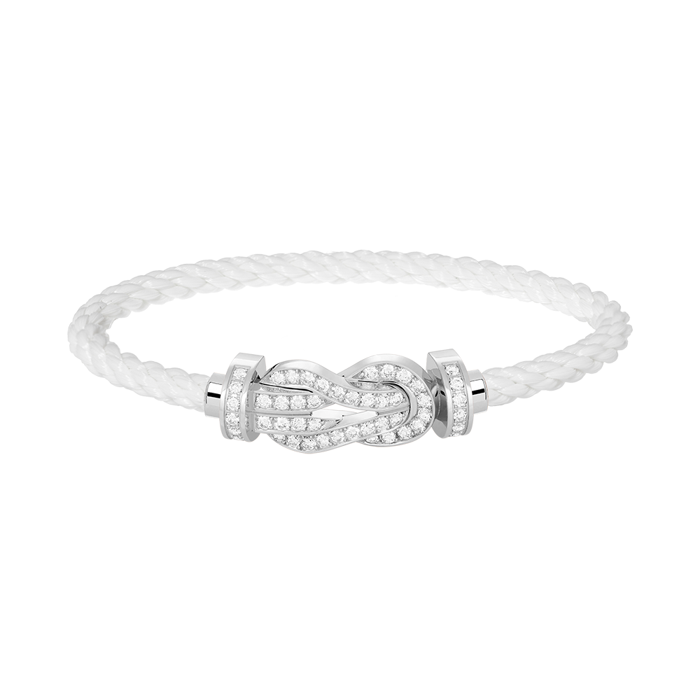 [Everoly JW]CHANCE GROßES 8-FACH-SCHNALLE VOLLDIAMANT-ARMBAND SILBER