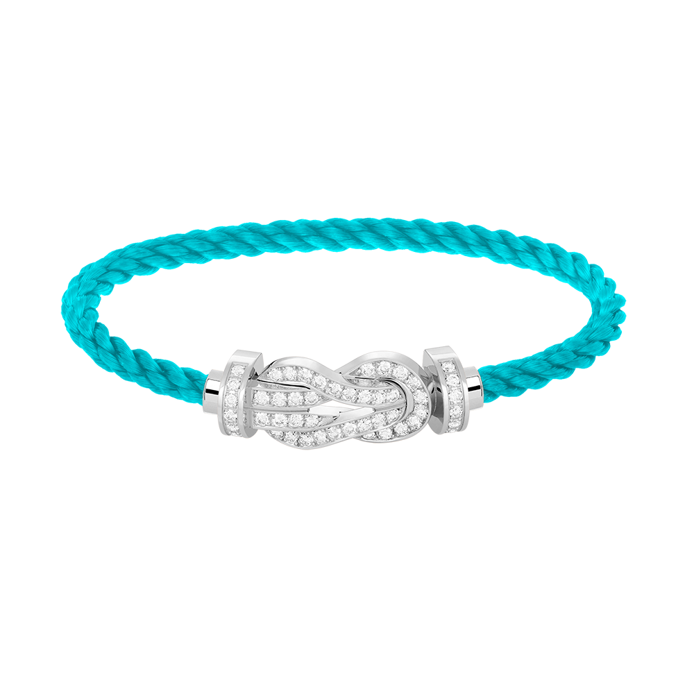 [Everoly JW]CHANCE GROßES 8-FACH-SCHNALLE VOLLDIAMANT-ARMBAND SILBER