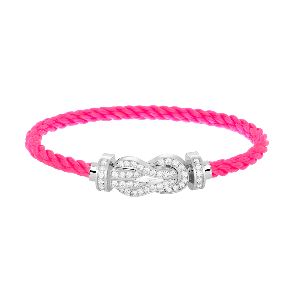 [Everoly JW]CHANCE GROßES 8-FACH-SCHNALLE VOLLDIAMANT-ARMBAND SILBER
