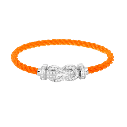 [Everoly JW]CHANCE GROßES 8-FACH-SCHNALLE VOLLDIAMANT-ARMBAND SILBER