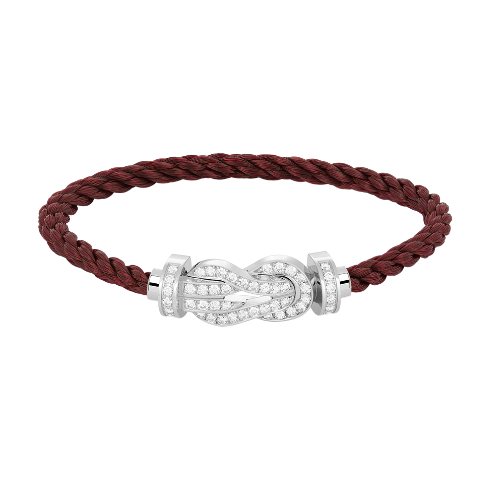 [Everoly JW]CHANCE GROßES 8-FACH-SCHNALLE VOLLDIAMANT-ARMBAND SILBER