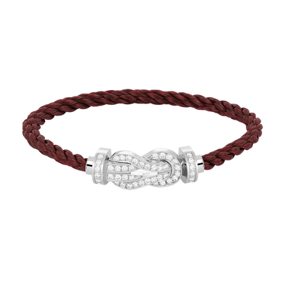[Everoly JW]CHANCE GROßES 8-FACH-SCHNALLE VOLLDIAMANT-ARMBAND SILBER