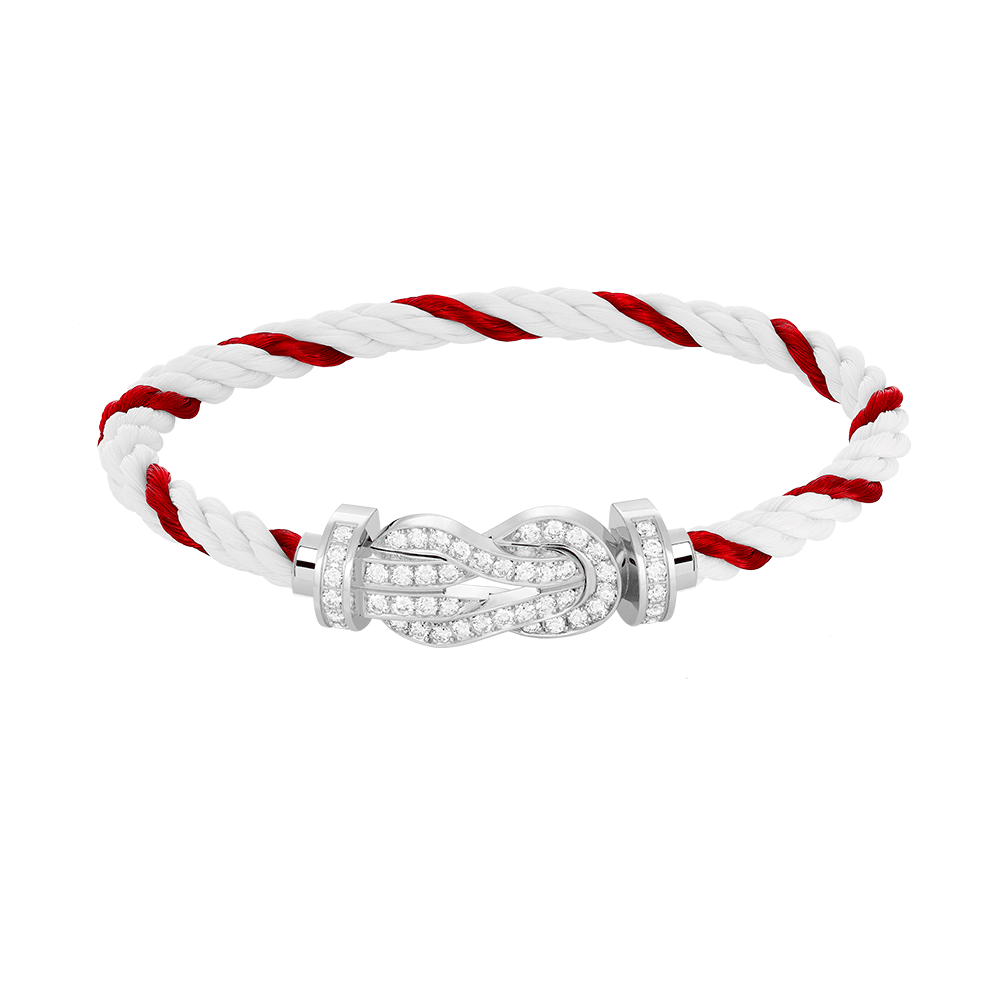 [Everoly JW]CHANCE GROßES 8-FACH-SCHNALLE VOLLDIAMANT-ARMBAND SILBER