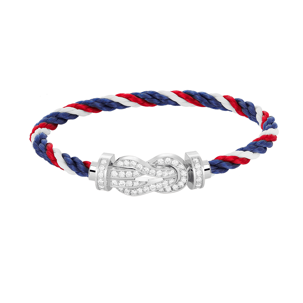 [Everoly JW]CHANCE GROßES 8-FACH-SCHNALLE VOLLDIAMANT-ARMBAND SILBER
