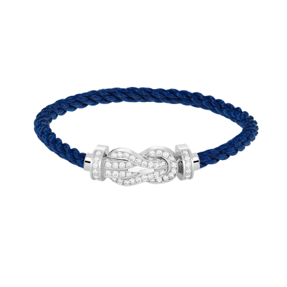[Everoly JW]CHANCE GROßES 8-FACH-SCHNALLE VOLLDIAMANT-ARMBAND SILBER