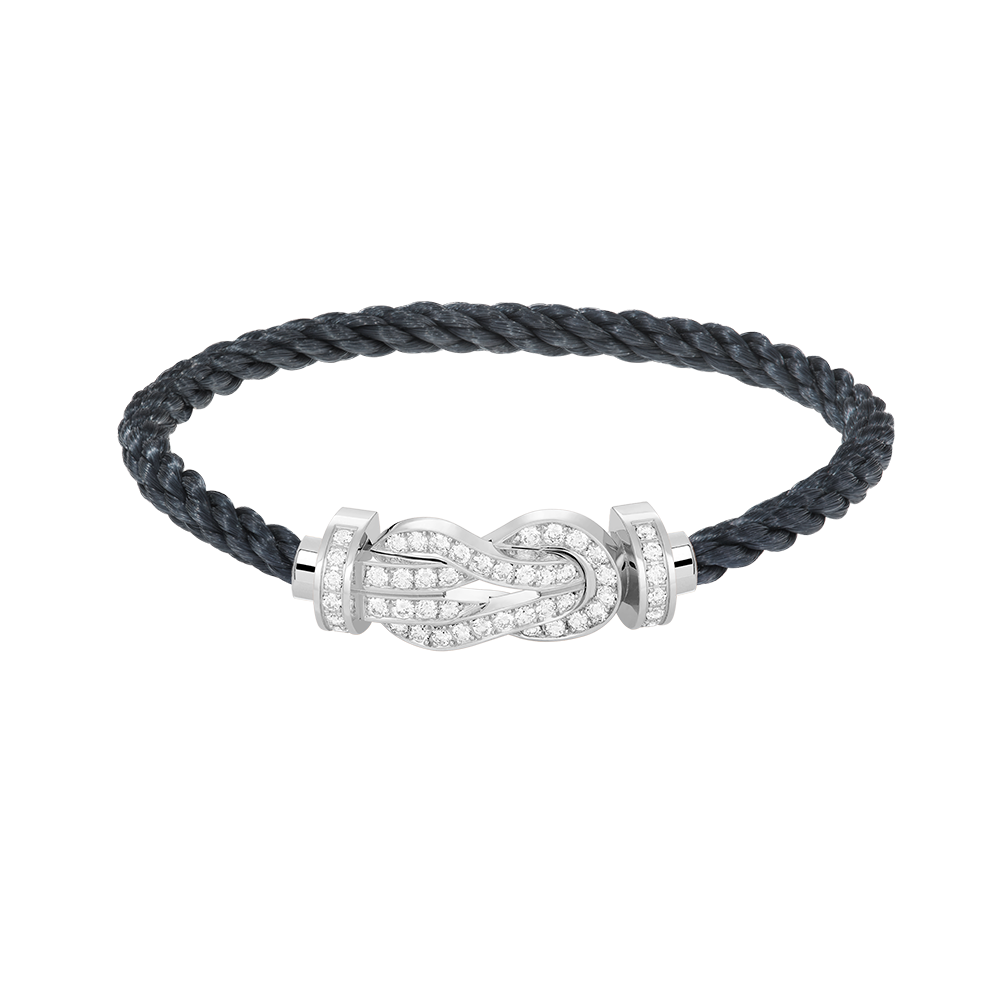 [Everoly JW]CHANCE GROßES 8-FACH-SCHNALLE VOLLDIAMANT-ARMBAND SILBER