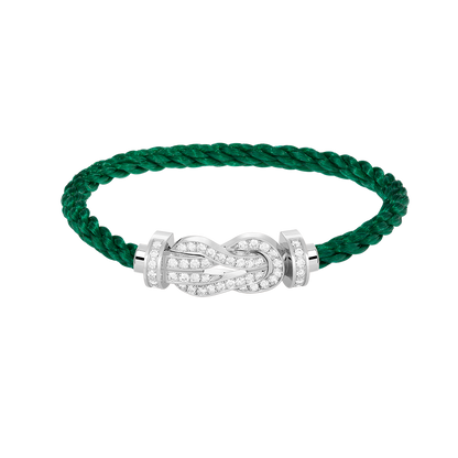 [Everoly JW]CHANCE GROßES 8-FACH-SCHNALLE VOLLDIAMANT-ARMBAND SILBER