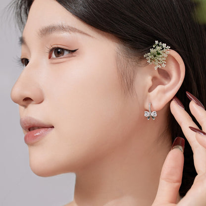 [Violet JW]Exquisite Earrings With Heart-Shaped Bow Design
