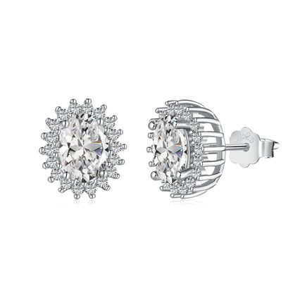 [Violet JW]Delicate Radiant Oval Cut Daily Earrings