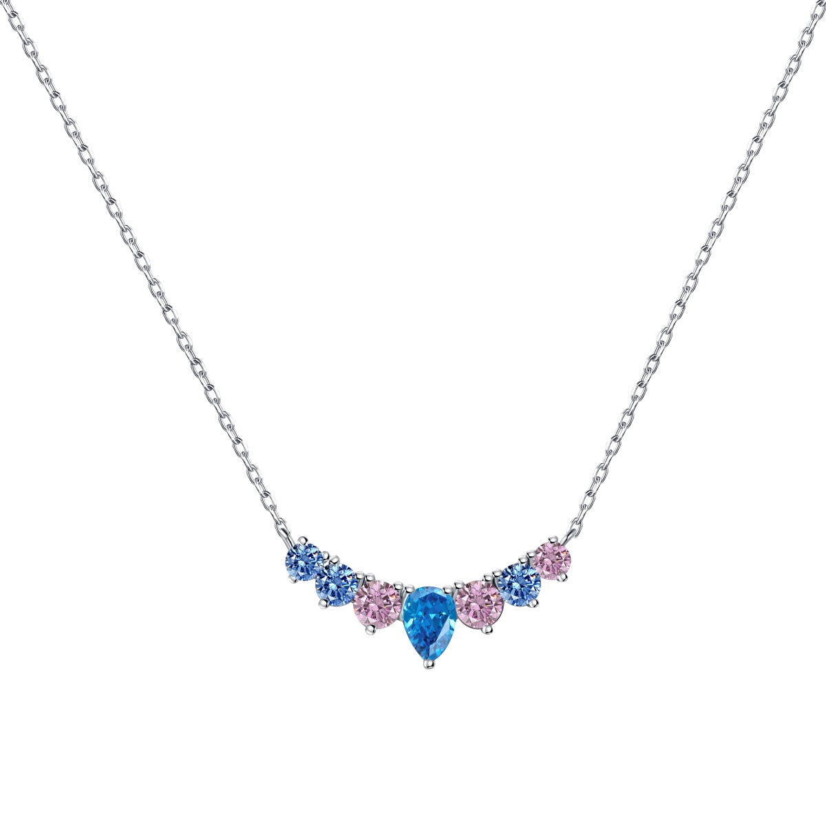 [Violet JW]Dainty Colorful Heart Necklace