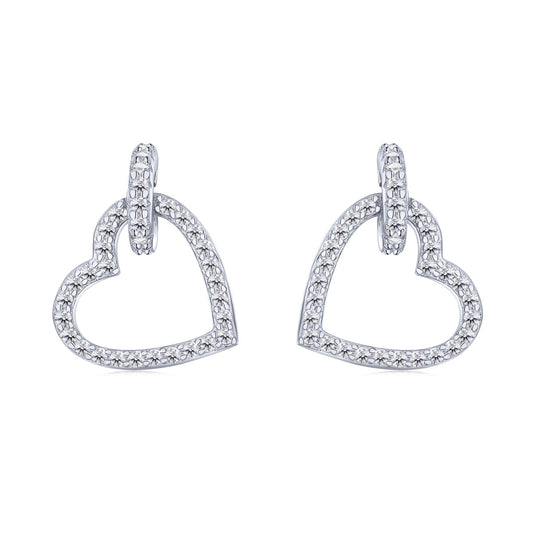 [Violet JW]Dainty Heart Shape Earrings