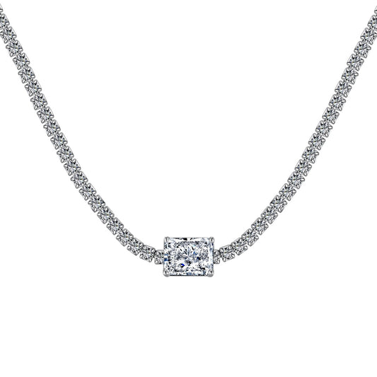 [Violet JW]2.0 carat Ornate Emerald Cut Necklace