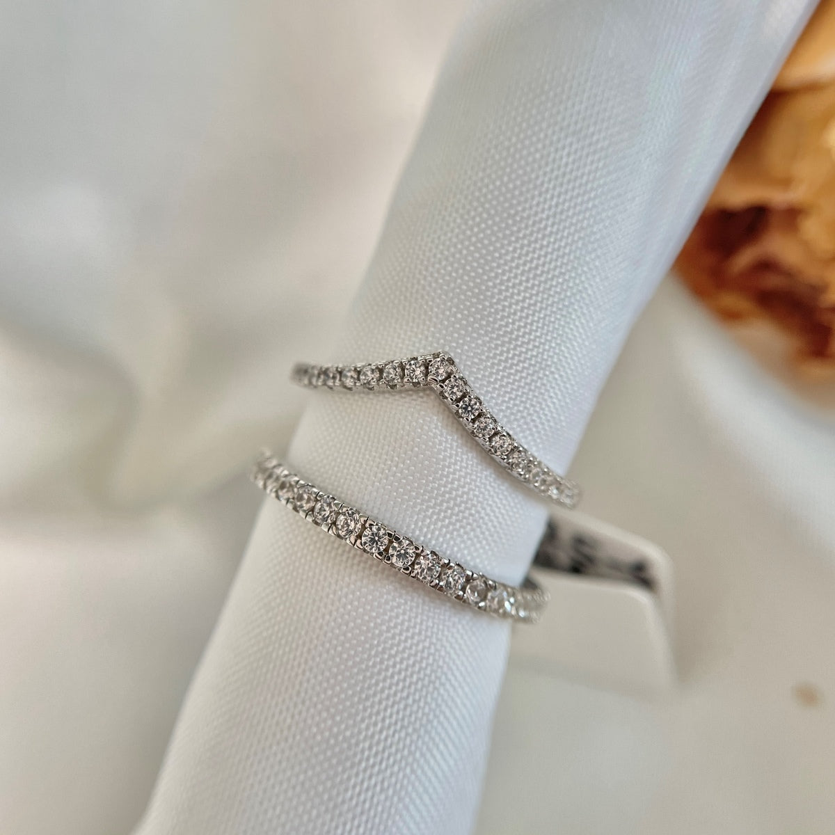 [Violet JW]Elaborate Tennis Band Ring