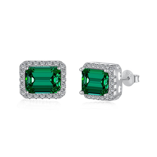 [Violet JW]Luxurious Dainty Emerald Cut Banquet Earrings