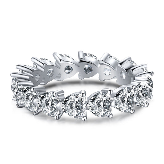 [Violet JW]0.25 Carat Radiant Romance Heart Cut Lover Ring
