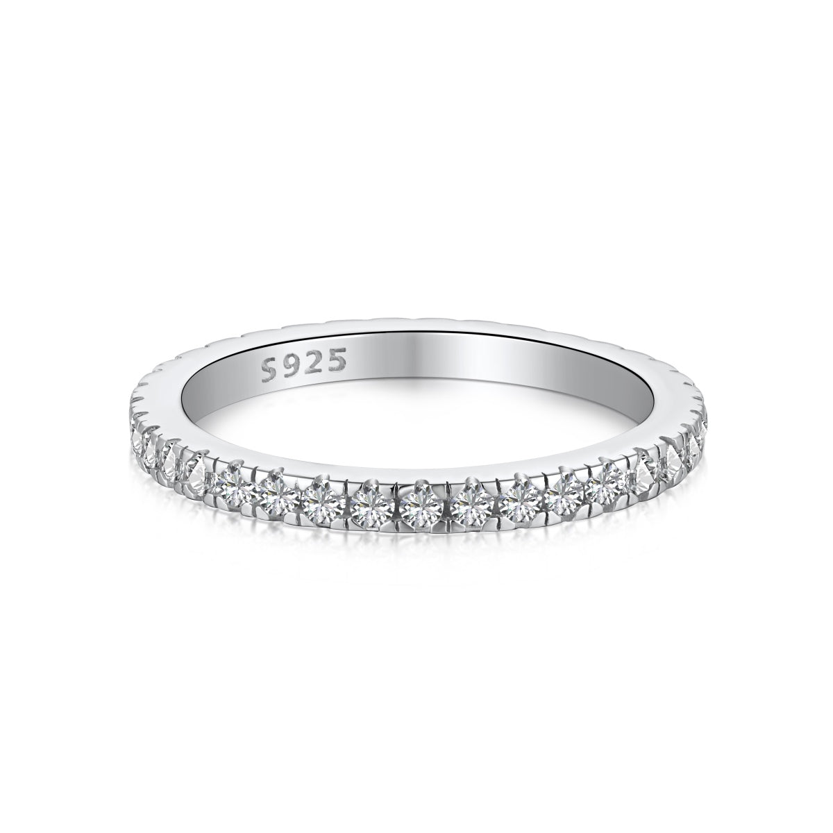 [Violet JW]Delicate Sparkling Round Cut Daily Ring
