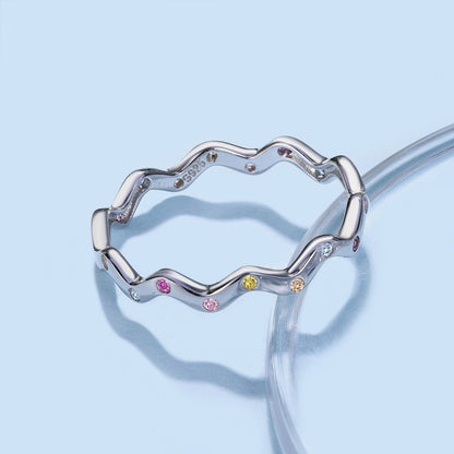 [Violet JW]Ornate Vibrant Round Cut Daily Ring