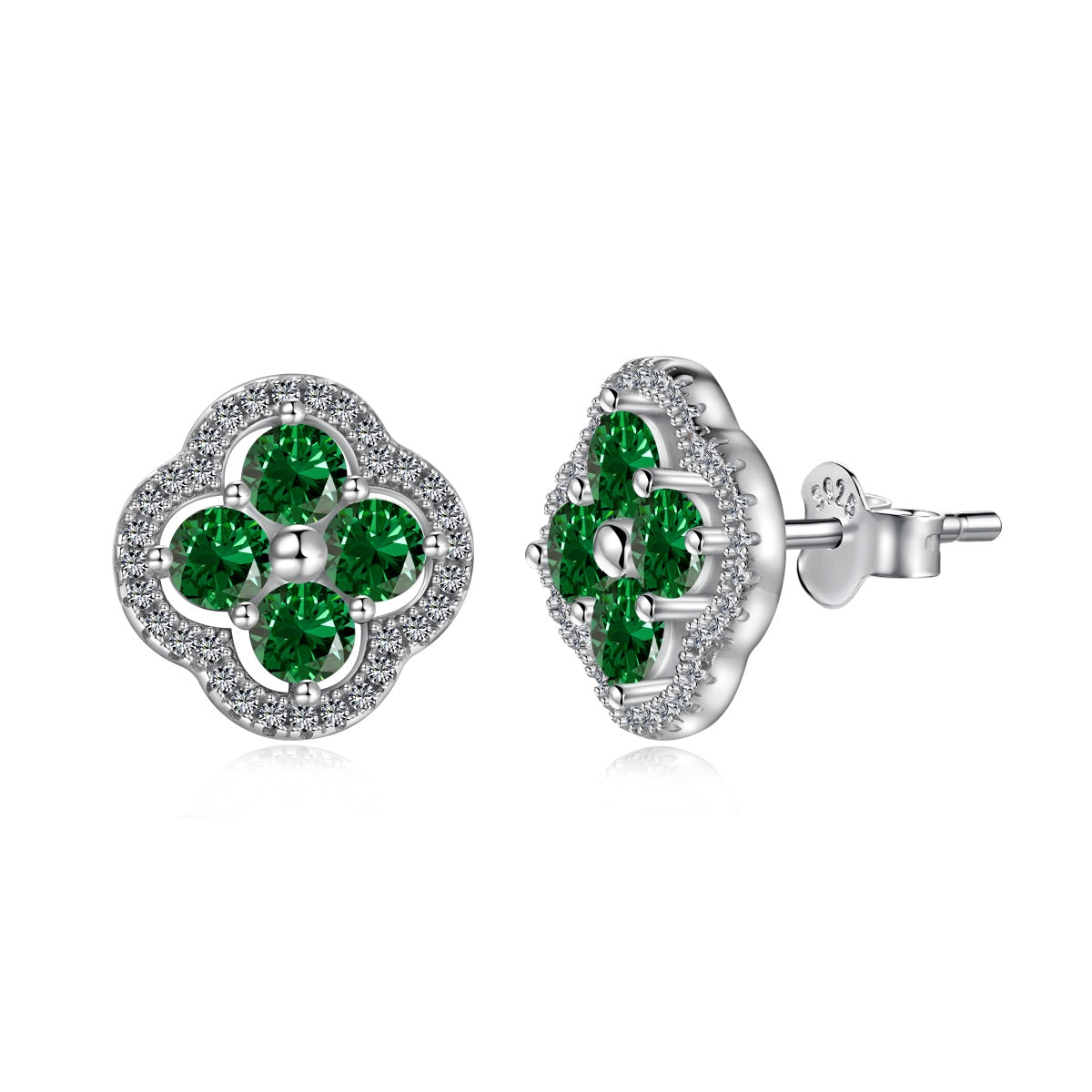 [Violet JW]Four-Leaf Clover Exquisite Earrings