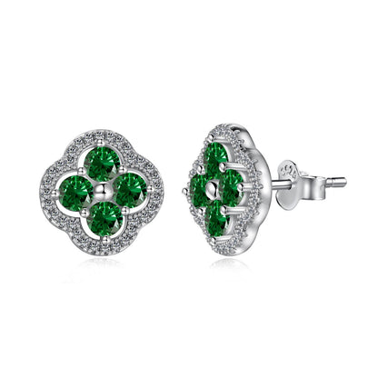 [Violet JW]Four-Leaf Clover Exquisite Earrings