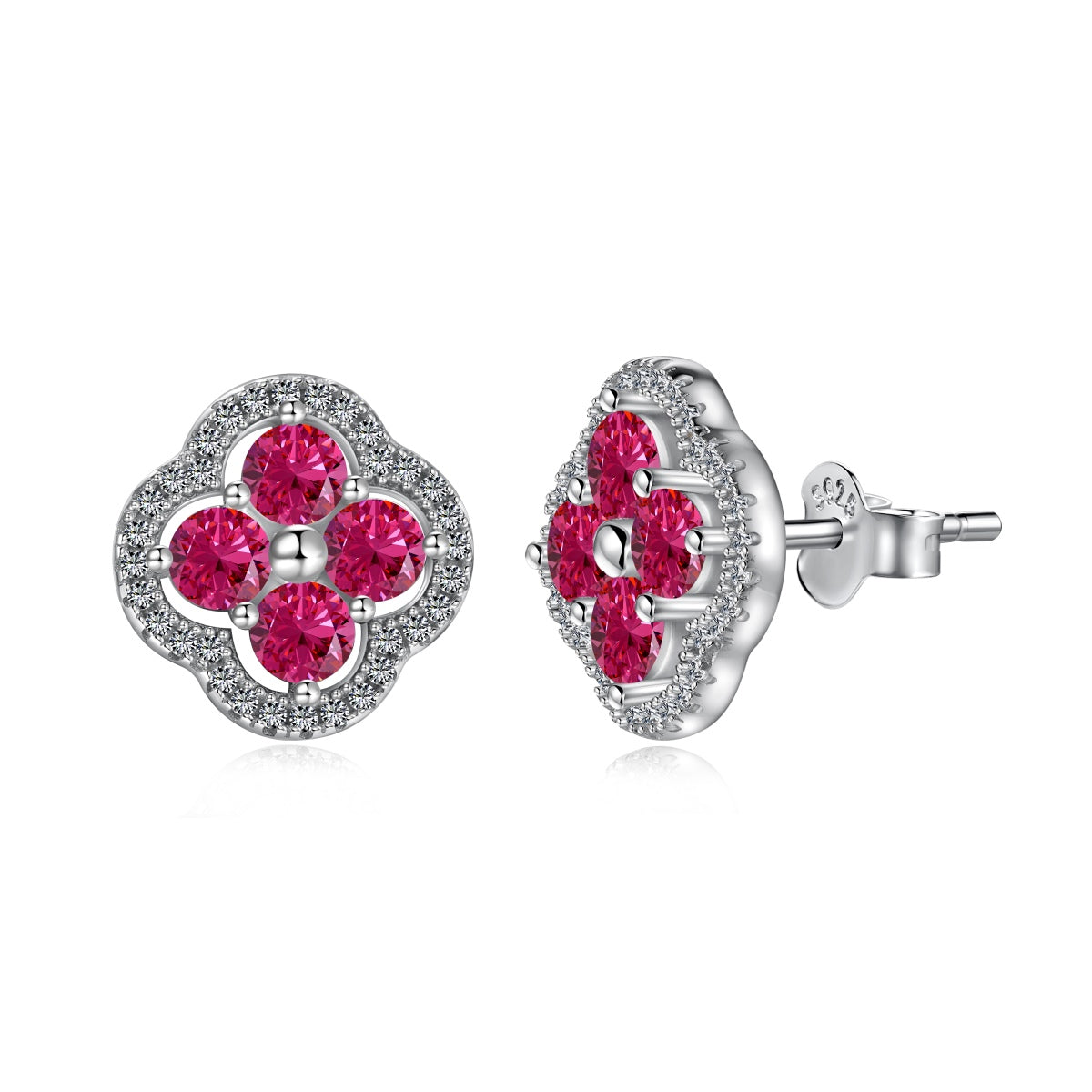 [Violet JW]Four-Leaf Clover Exquisite Earrings