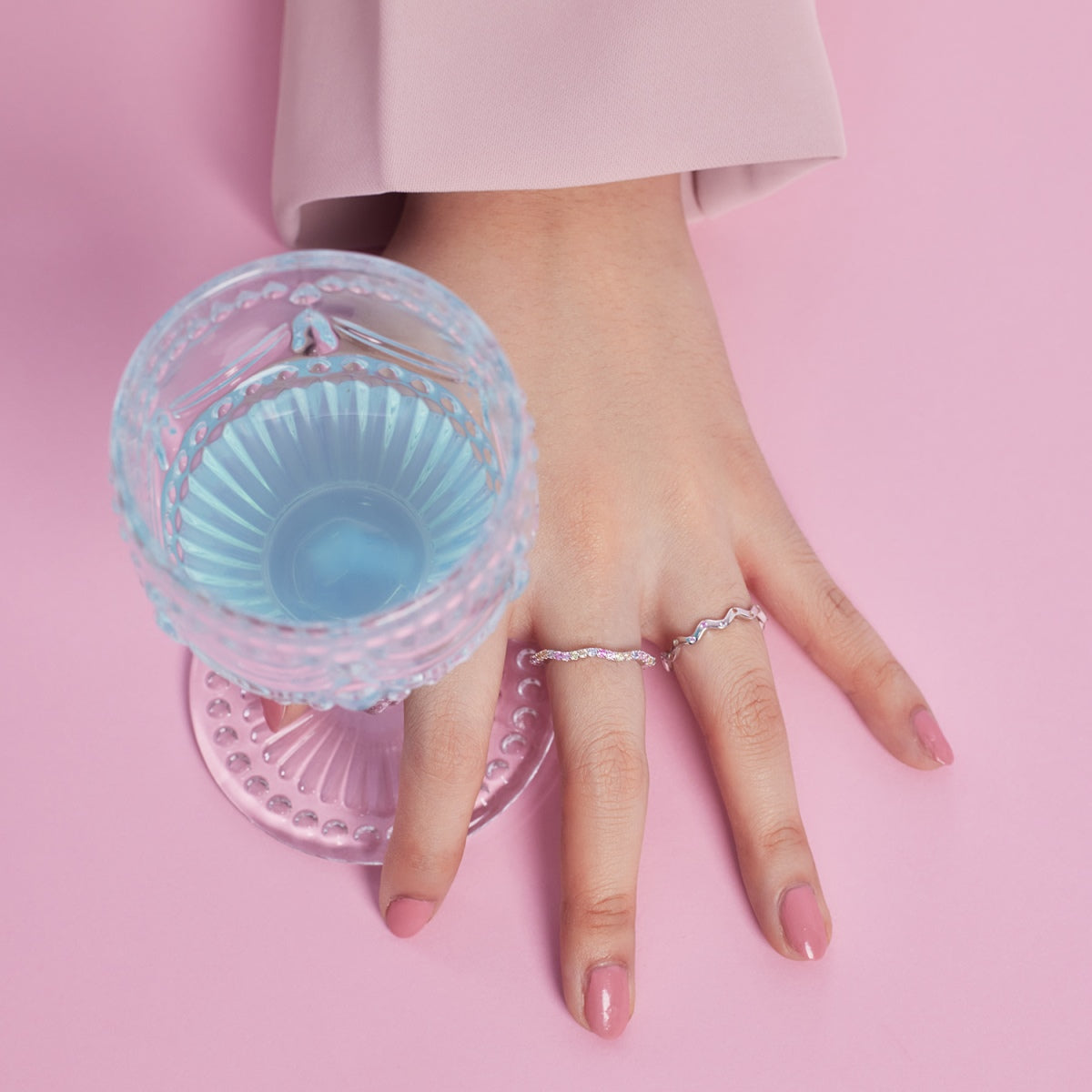 [Violet JW]Ornate Vibrant Round Cut Daily Ring