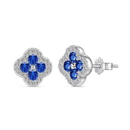 [Violet JW]Four-Leaf Clover Flower Shaped Earrings