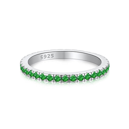 [Violet JW]Delicate Sparkling Round Cut Daily Ring