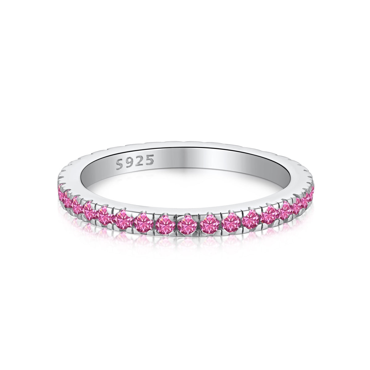 [Violet JW]Delicate Sparkling Round Cut Daily Ring