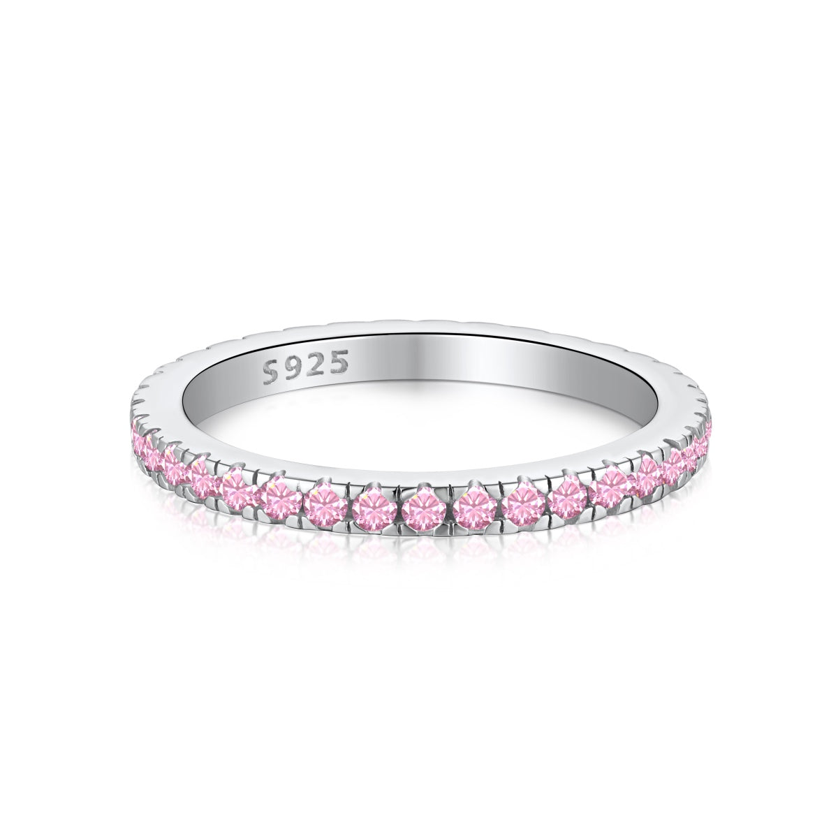 [Violet JW]Delicate Sparkling Round Cut Daily Ring