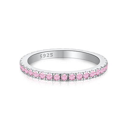 [Violet JW]Delicate Sparkling Round Cut Daily Ring