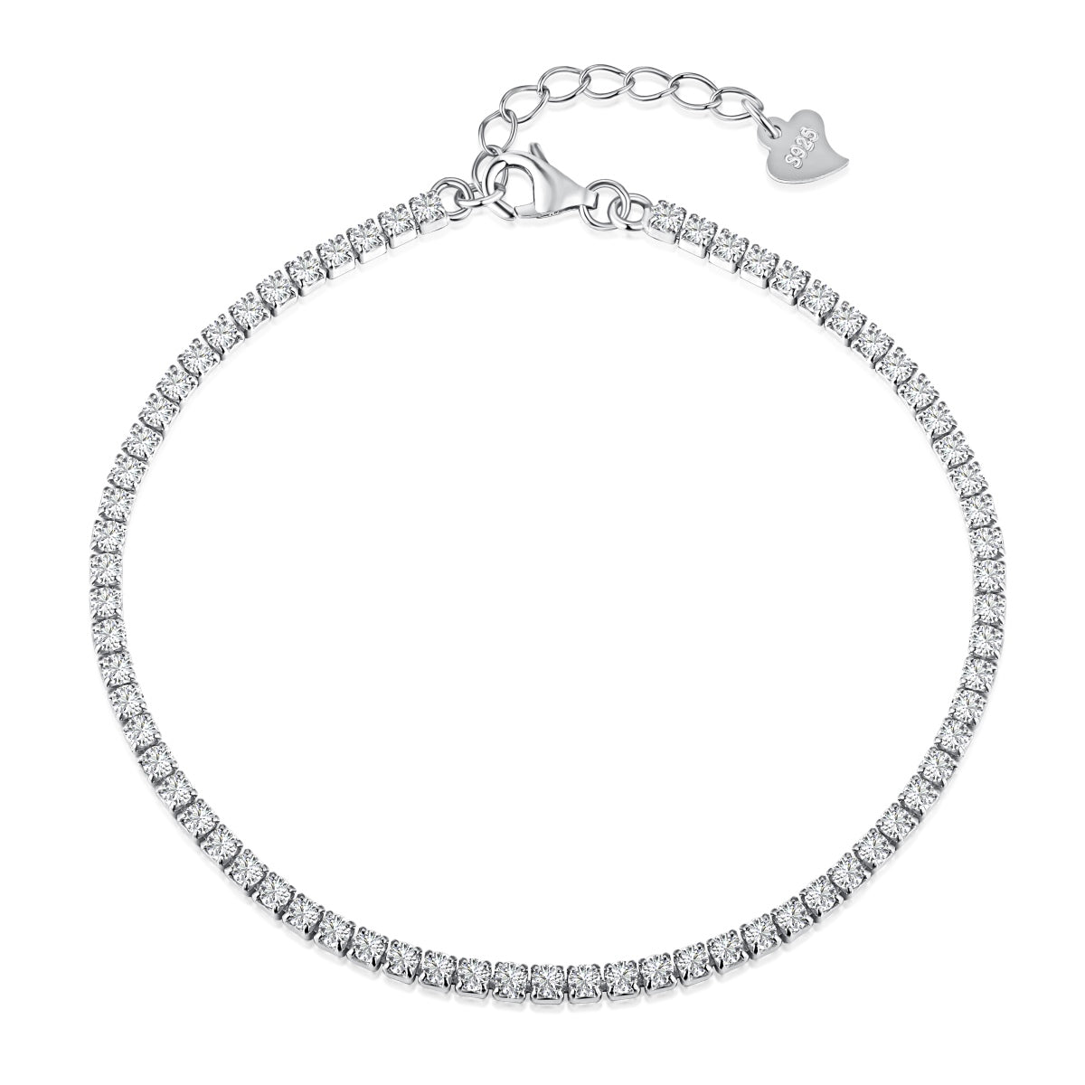 [Violet JW]Radiant Shinning Princess Cut Tennis Bracelet