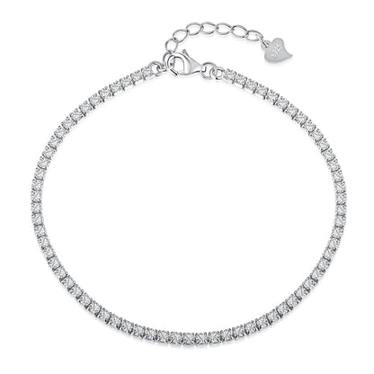 [Violet JW]Radiant Shinning Princess Cut Tennis Bracelet