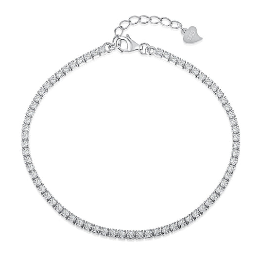 [Violet JW]Radiant Shinning Princess Cut Tennis Bracelet