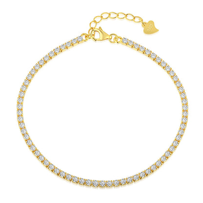 [Violet JW]Radiant Shinning Princess Cut Tennis Bracelet
