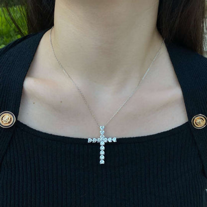 [Violet JW]Radiant Cross Shape Necklace