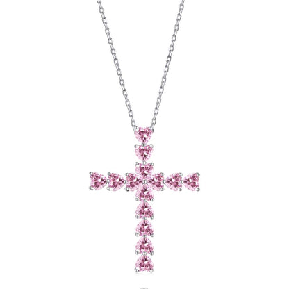 [Violet JW]Radiant Cross Shape Necklace