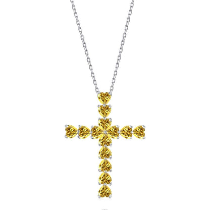 [Violet JW]Radiant Cross Shape Necklace