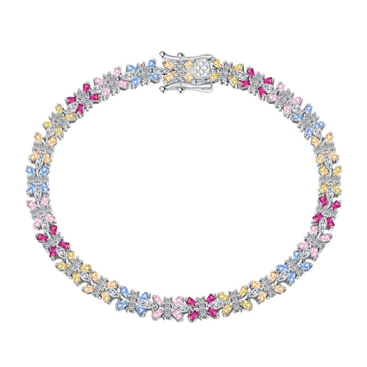 [Violet JW]Radiant Colorful Emerald Cut Party Bracelet