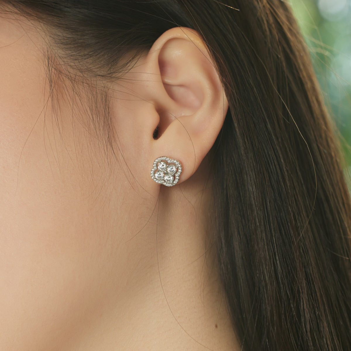 [Violet JW]Four-Leaf Clover Exquisite Earrings