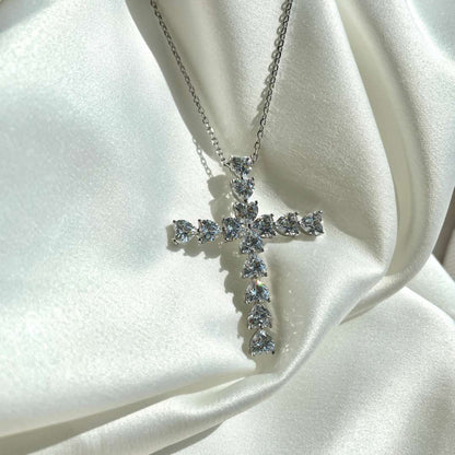 [Violet JW]Radiant Cross Shape Necklace