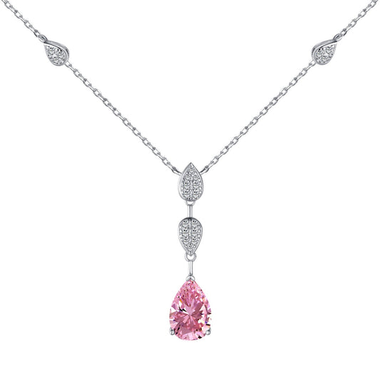 [Violet JW]Dazzling Pear Cut Necklace