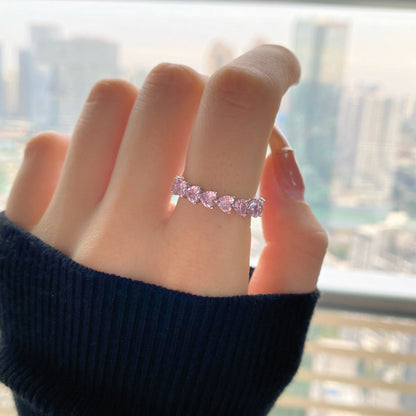 [Violet JW]0.25 Carat Radiant Romance Heart Cut Lover Ring