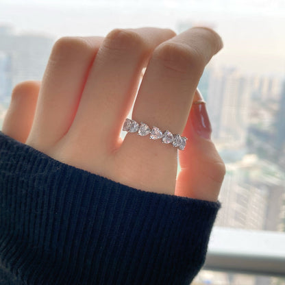 [Violet JW]0.25 Carat Radiant Romance Heart Cut Lover Ring