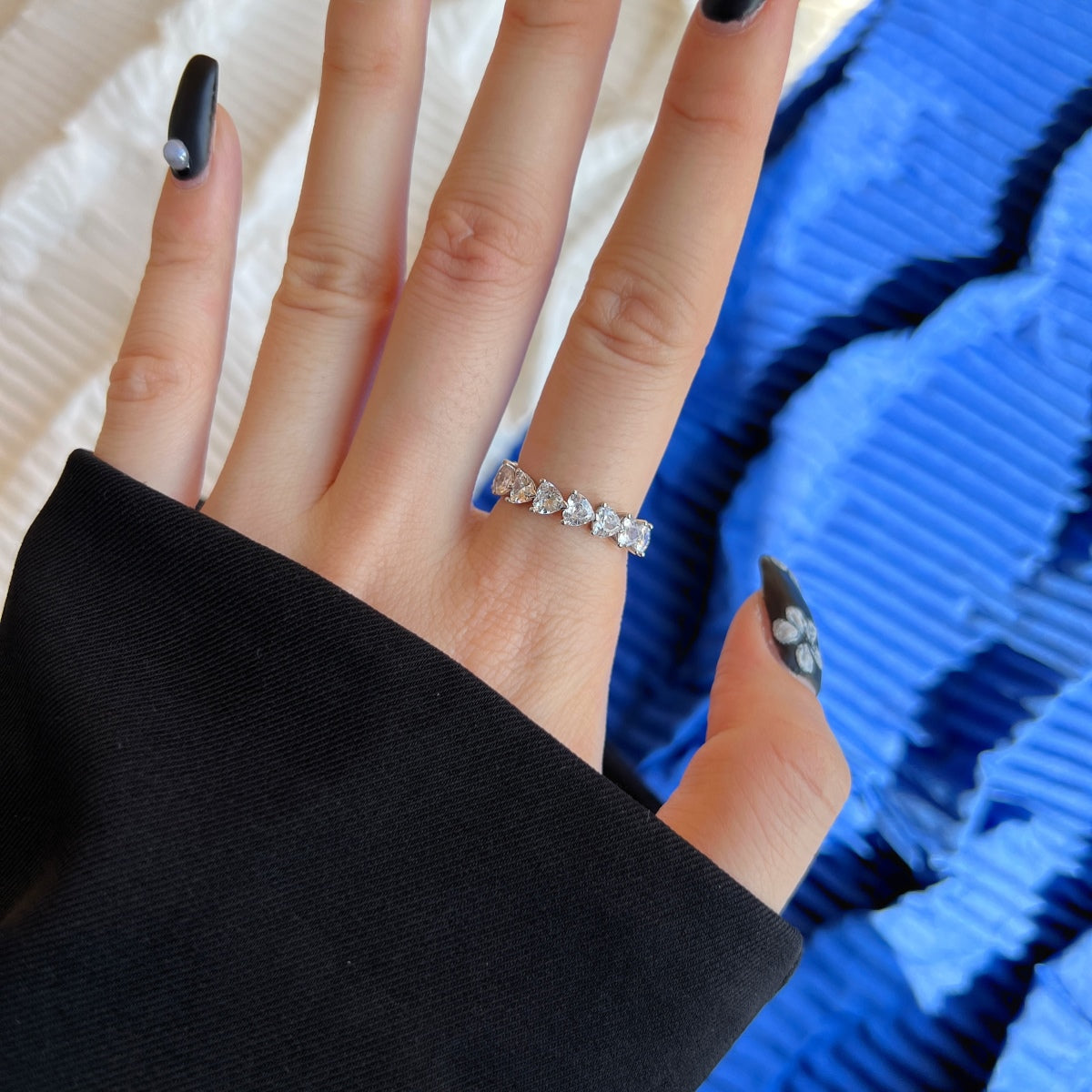 [Violet JW]0.25 Carat Radiant Romance Heart Cut Lover Ring