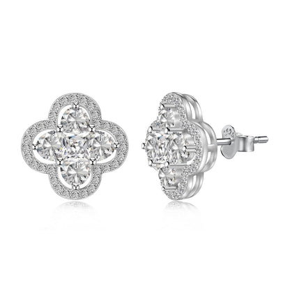 [Violet JW]Lucky Four-Leaf Clover Exquisite Earrings