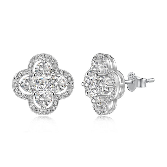 [Violet JW]Lucky Four-Leaf Clover Exquisite Earrings