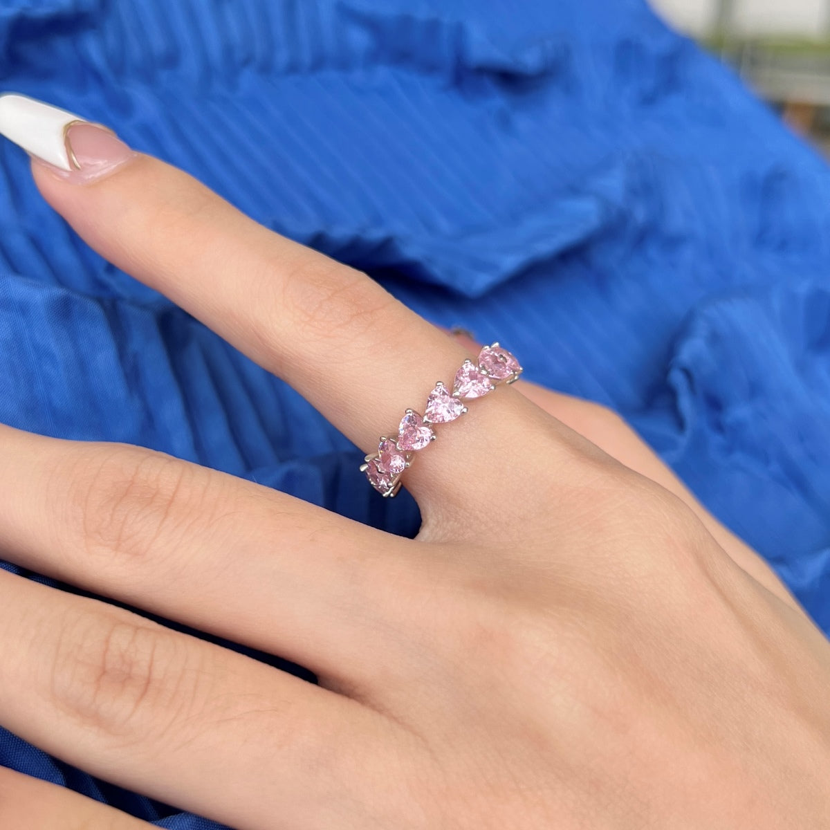 [Violet JW]0.25 Carat Radiant Romance Heart Cut Lover Ring