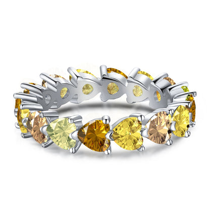 [Violet JW]0.25 Carat Radiant Romance Heart Cut Lover Ring